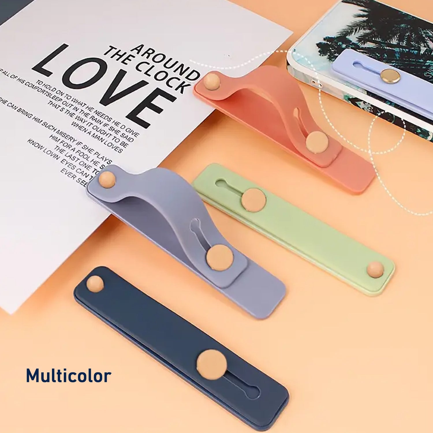 Phone Loop Finger Holder, Phone Grip Straps Silicone Phone Finger Strap (1 Pc) Phone Loop Finger Holder, Phone Grip Straps Silicone Phone Finger Strap (1 Pc)